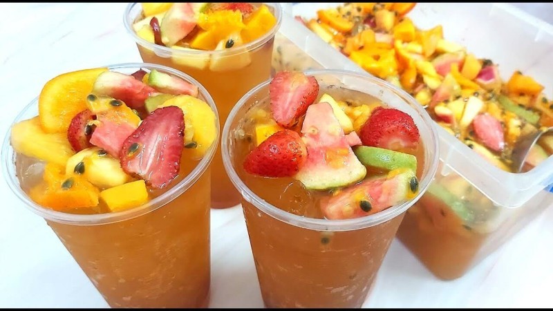 1 cốc trà hoa quả bao nhiêu calo