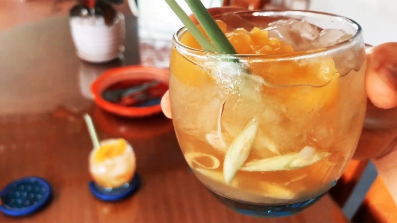 Trà đào cam sả