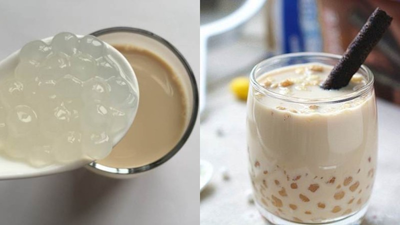 Trà sữa truyền thống với sữa tươi