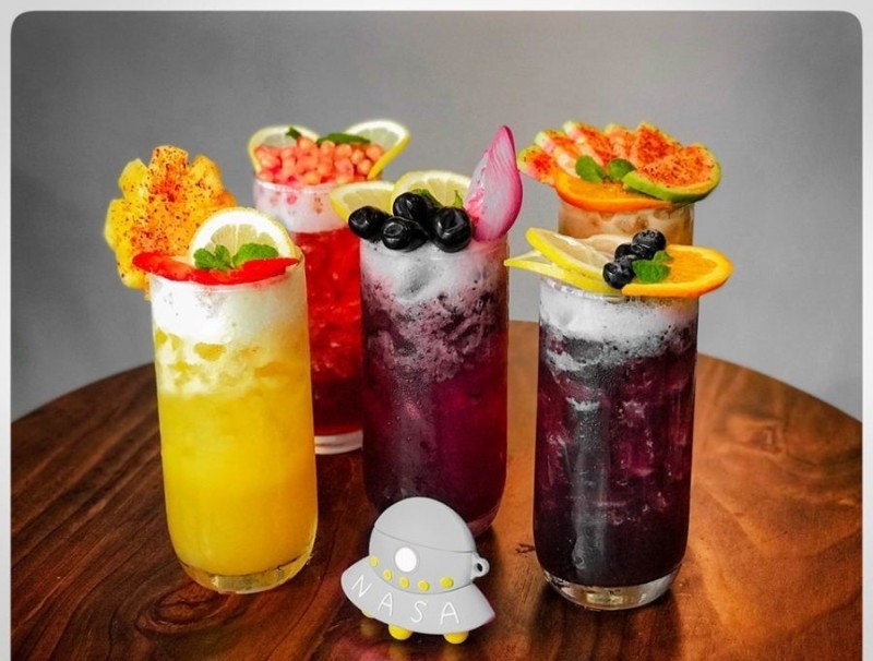 Trà trái cây nhiều tầng màu