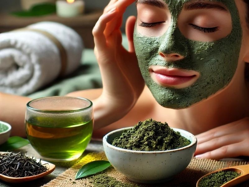 Bã trà xanh có tác dụng gì trong chăm sóc da?